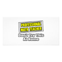 Piada profissional do professor de matemática… cartao com foto personalizado