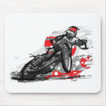 Piloto liso da motocicleta da trilha do estrada mousepad