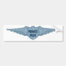 Piloto privado Blue Wings Adesivo