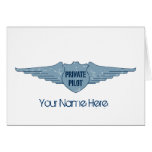 Piloto privado Blue Wings Cartao