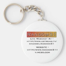 Pin da transmissão em directo Random31 Chaveiros