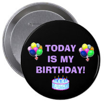 Pin do aniversário botons