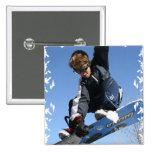 Pin do quadrado da snowboarding do adolescente botons
