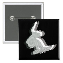 Pin do quadrado do design do logotipo do Snowboard Botons
