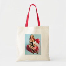 Pin retro de Gil Elvgren da arte do Pinup do vinta Bolsa Para Compra