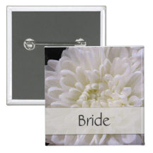 Pin Wedding branco para a noiva Botons