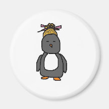 Pinguim asiático imã de geladeira