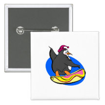 Pinguim da snowboarding boton