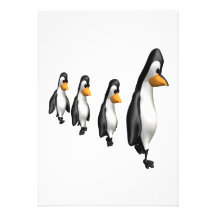 Pinguim de Momma Convites