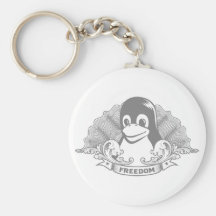 Pinguim de Tux - (Linux, Open Source, Copyleft, FS Chaveiros