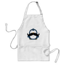 Pinguim do bigode aventais