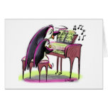 pinguins do piano cartoes