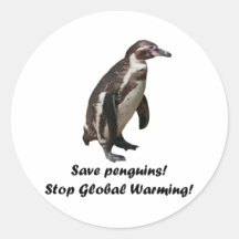 Pinguins economias de Aufkleber das ". " Adesivos Redondos