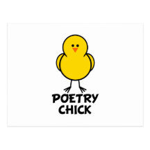 Pintinho da poesia cartao postal