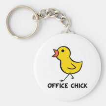 Pintinho do escritório chaveiro