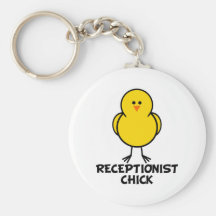 Pintinho do recepcionista chaveiros