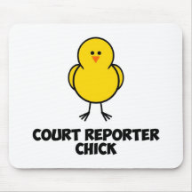 Pintinho do repórter de corte mouse pad