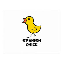 Pintinho espanhol cartoes postais