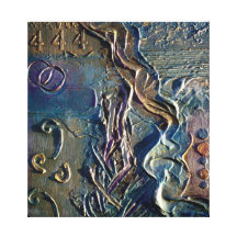 Pintura abstrata - 444 pela arte de Anderson do az Impressão De Canvas Envolvida