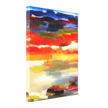 Pintura abstrata moderna da arte da paisagem impressão em tela canvas