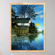 Pintura clássica do cenário do japanee oriental le pôsteres