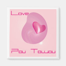 Piolho toujou (love) imãs