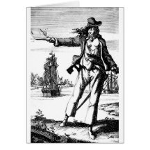 pirata fêmea cartões