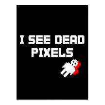 Pixéis do morto de Sarah Marshall Cartoes Postais