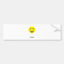 Pixel_Smiley Adesivo