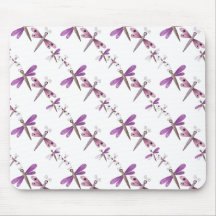 Placemat caçoa o rosa malva das libélulas da menin mousepads