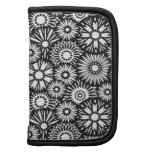 Planejador floral preto e branco agendas