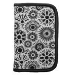 Planejador floral preto e branco organizador