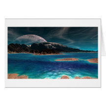 Planeta azul cartões