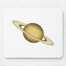 Planeta do espaço com anéis mouse pad