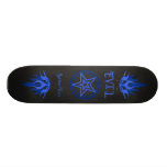 Plataforma azul má skate personalizado