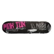 Plataforma cor-de-rosa de Tux Skate
