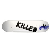 Plataforma do skate da baleia de assassino