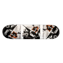 Plataforma do skate dos grafites da tropa