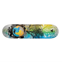 Plataforma do vetor do mundo skate