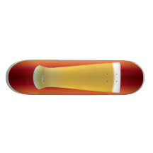 Plataforma do vidro de cerveja skateboard