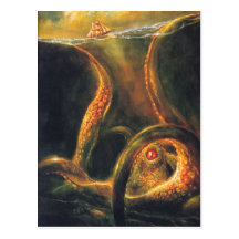Polvo do monstro cartão postal