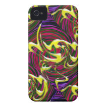 Pomba amarela do abstrato capas iPhone 4 Case-Mate