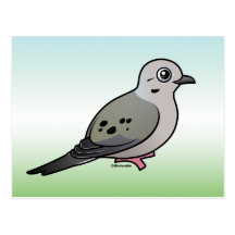 Pomba de lamentação cartoes postais