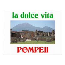 Pompeii Italia Cartao Postal