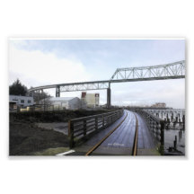 Ponte na névoa # 3 impressão fotográfica