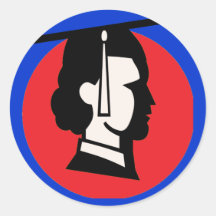 Ponto graduado retro adesivos