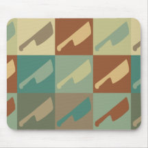 Pop art do corte da carne mouse pad