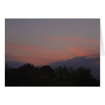 Por do sol alaranjado cartões