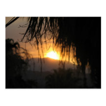 Por do sol cartao postal