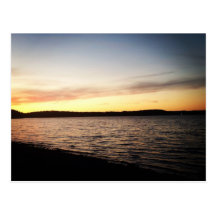 Por do sol cartão postal
